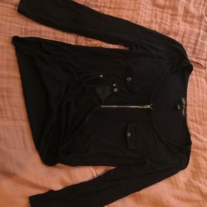 black long sleeve bodysuit